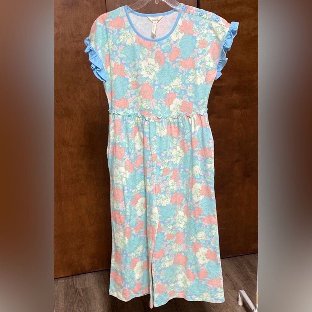Matilda Jane Pink, Blue and Mint Floral Print Romper